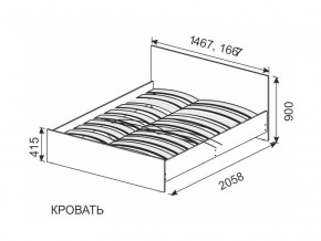 Кровать 1600х2000 ортопедическое основание в Каслях - kasli.mebel74.com | фото