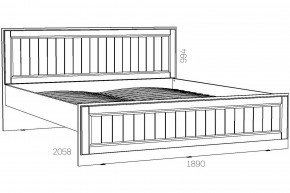 Кровать 1800 Оливия НМ 040.34-03 Х в Каслях - kasli.mebel74.com | фото 2