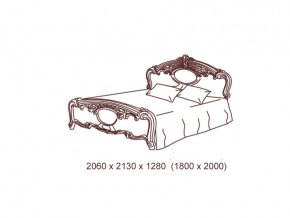 Кровать 2-х спальная 1800*2000 с основанием в Каслях - kasli.mebel74.com | фото