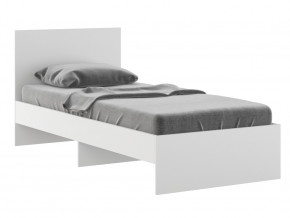 Кровать 900 Осло модуль М11 с настилом Лайт Белый в Каслях - kasli.mebel74.com | фото