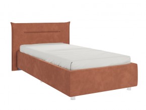 Кровать Альба 900 велюр персик в Каслях - kasli.mebel74.com | фото