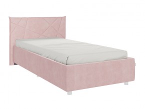 Кровать Бест 900 велюр нежно-розовый в Каслях - kasli.mebel74.com | фото