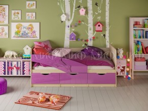 Кровать Дельфин 1800 Фиолетовый металлик в Каслях - kasli.mebel74.com | фото 1