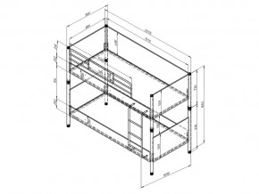 Кровать Дельта Лофт 20.02.02 Белый в Каслях - kasli.mebel74.com | фото 2