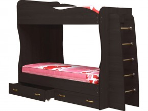 Кровать детская двухъярусная Юниор 1 венге в Каслях - kasli.mebel74.com | фото 1