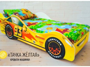 Кровать детская машина Тачка Желтая в Каслях - kasli.mebel74.com | фото