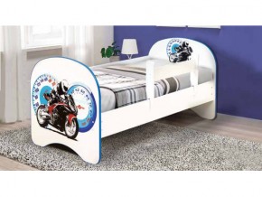 Кровать детская с фотопечатью без ящика Мотоцикл 800*1900 в Каслях - kasli.mebel74.com | фото 1