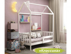 Кровать Домик Аист-1 Классика белый 1600х800 в Каслях - kasli.mebel74.com | фото