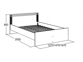 Кровать двойная Ольга 18 1600 в Каслях - kasli.mebel74.com | фото 2