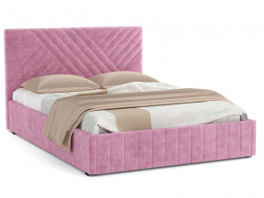 Кровать Гамма 1400 с основанием велюр тенерифе розовый в Каслях - kasli.mebel74.com | фото 1