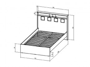 Кровать Коста-Рика 1200 в Каслях - kasli.mebel74.com | фото 2