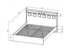 Кровать Коста-Рика 1600 в Каслях - kasli.mebel74.com | фото 2