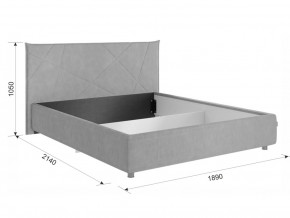 Кровать Квест 1600 велюр латте в Каслях - kasli.mebel74.com | фото 2