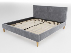 Кровать Линси 1200 серый в Каслях - kasli.mebel74.com | фото