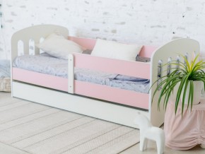 Кровать Малыш с ящиком розовый в Каслях - kasli.mebel74.com | фото 1