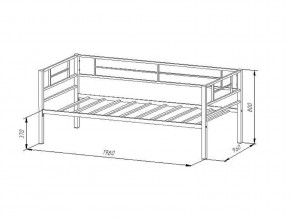 Кровать металлическая Лорка Слоновая кость в Каслях - kasli.mebel74.com | фото 2