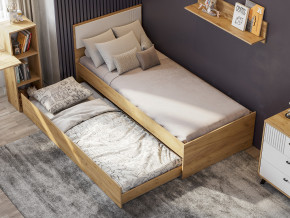 Кровать одинарная Милан выкатная с настилом в Каслях - kasli.mebel74.com | фото 1