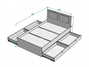 Кровать Ольга L37 ширина 1200 в Каслях - kasli.mebel74.com | фото 3