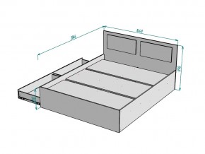 Кровать Ольга L40 ширина 1600 в Каслях - kasli.mebel74.com | фото 3