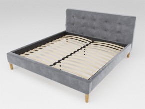 Кровать Пайли 1600 серый в Каслях - kasli.mebel74.com | фото
