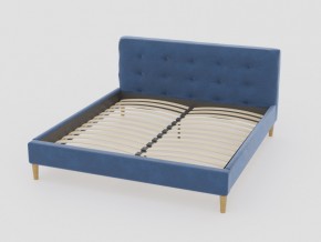 Кровать Пайли 1600 синий в Каслях - kasli.mebel74.com | фото