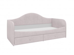 Кровать с мягкой обивкой Алиса ПМ-332.18 велюр розовый в Каслях - kasli.mebel74.com | фото