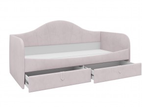Кровать с мягкой обивкой Алиса ПМ-332.18 велюр розовый в Каслях - kasli.mebel74.com | фото 2