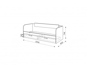 Кровать с ящиками Дуглас Модуль №13 в Каслях - kasli.mebel74.com | фото 2