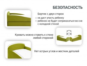 Кровать с ящиком Letmo оливковый (велюр) в Каслях - kasli.mebel74.com | фото 13