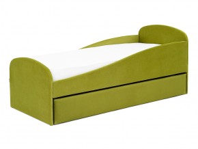 Кровать с ящиком Letmo оливковый (велюр) в Каслях - kasli.mebel74.com | фото 8