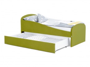 Кровать с ящиком Letmo оливковый (велюр) в Каслях - kasli.mebel74.com | фото 9