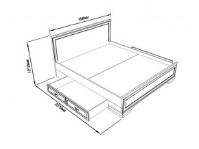 Кровать S320-LOZ/180 с выкатными тумбами Кентаки Белый в Каслях - kasli.mebel74.com | фото 2