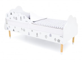 Кровать Stumpa Облако с бортиком рисунок Домики в Каслях - kasli.mebel74.com | фото