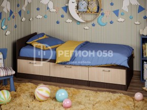 Кровать Юниор-5 ЛДСП Венге в Каслях - kasli.mebel74.com | фото