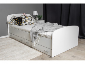 Кровать Виктория New 80 с ящиками белый в Каслях - kasli.mebel74.com | фото 1