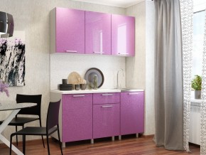 Кухня 1500 блестки сирень в Каслях - kasli.mebel74.com | фото 1