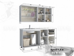 Кухня 1600 Орхидея в Каслях - kasli.mebel74.com | фото 2