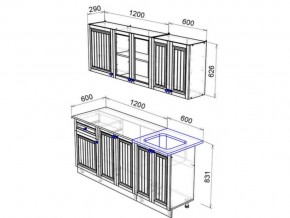 Кухня Хозяюшка 1800 мускат в Каслях - kasli.mebel74.com | фото 2