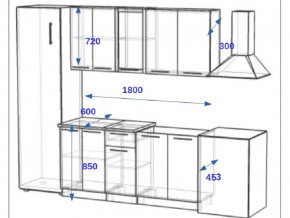 Кухонный гарнитур 10Р РоялВуд 1800 мм в Каслях - kasli.mebel74.com | фото 2