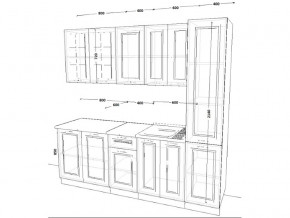 Кухонный гарнитур 12 Белый Вегас 2200 мм в Каслях - kasli.mebel74.com | фото 2