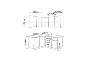 Кухонный гарнитур 17 Грецкий орех 1400х1450 в Каслях - kasli.mebel74.com | фото 2