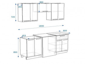 Кухонный гарнитур 1Р РоялВуд 1800 мм в Каслях - kasli.mebel74.com | фото 2