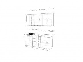 Кухонный гарнитур 23 Лофт 1800 мм в Каслях - kasli.mebel74.com | фото 2