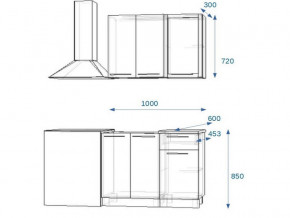 Кухонный гарнитур 5Р РоялВуд 1000 мм в Каслях - kasli.mebel74.com | фото 2