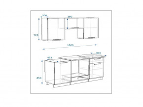 Кухонный гарнитур 6а Грецкий орех 1600 в Каслях - kasli.mebel74.com | фото 2