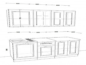 Кухонный гарнитур 7 Белый Вегас 1500 мм в Каслях - kasli.mebel74.com | фото 2