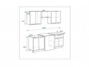 Кухонный гарнитур 7 Грецкий орех 1800 в Каслях - kasli.mebel74.com | фото 2