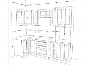 Кухонный гарнитур 9 Белый Вегас 1000х2500 мм в Каслях - kasli.mebel74.com | фото 2