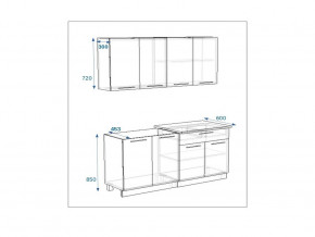 Кухонный гарнитур 9 Грецкий орех 1600 в Каслях - kasli.mebel74.com | фото 2