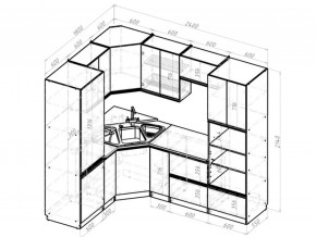 Кухонный гарнитур Адажио оптима 1800х2400 мм в Каслях - kasli.mebel74.com | фото 6